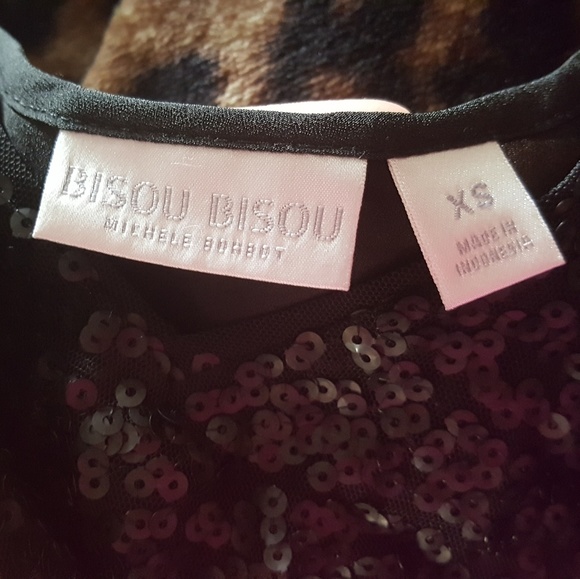 Black sequin top - Picture 4 of 4